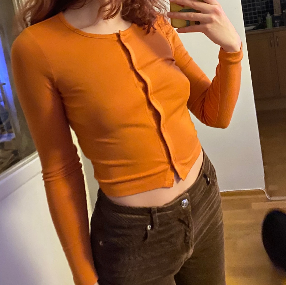 Orange långärmad - 90