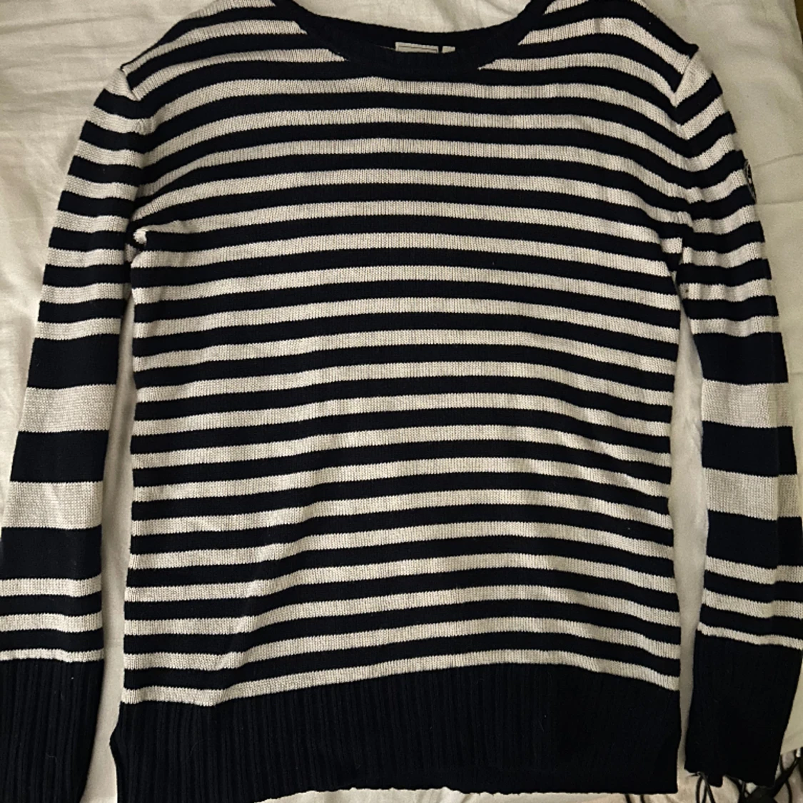 Stickad randig tröja - 90