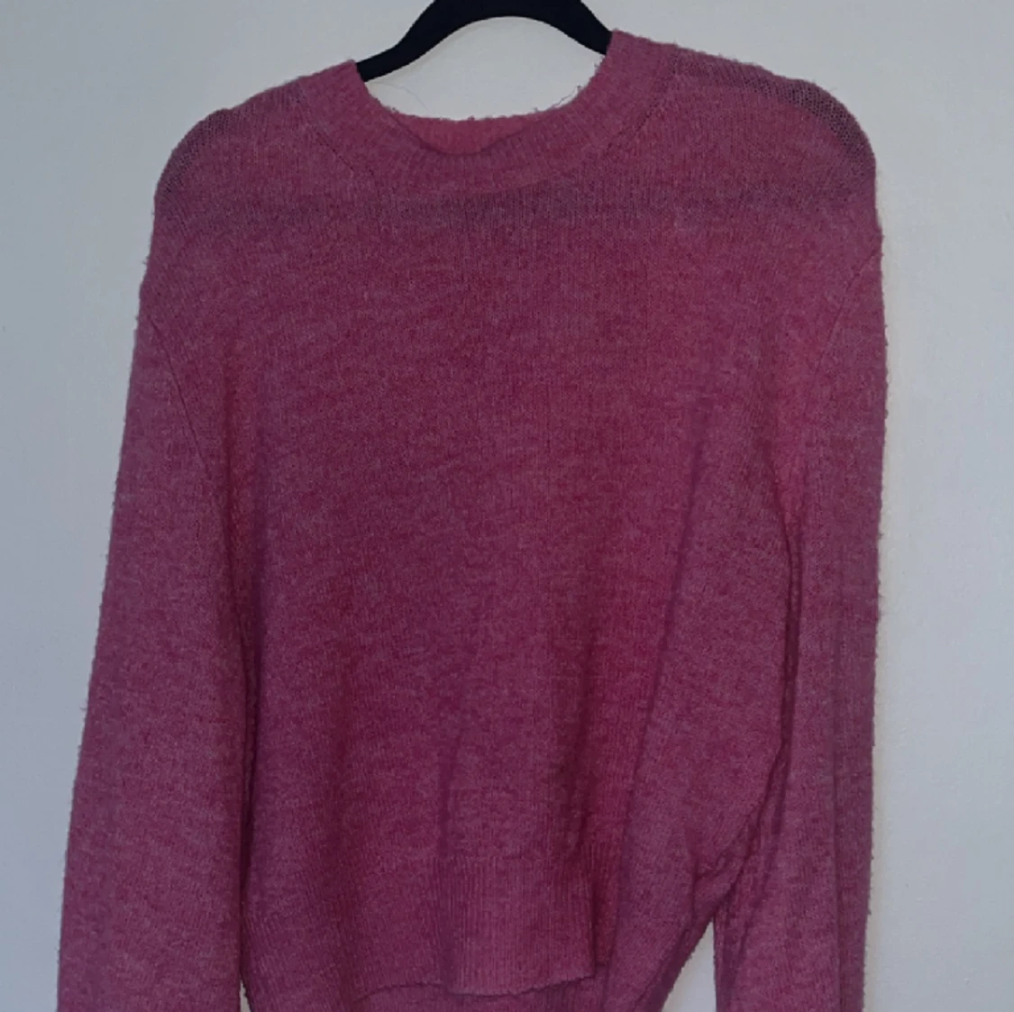 Rosa stickad tröja - 90