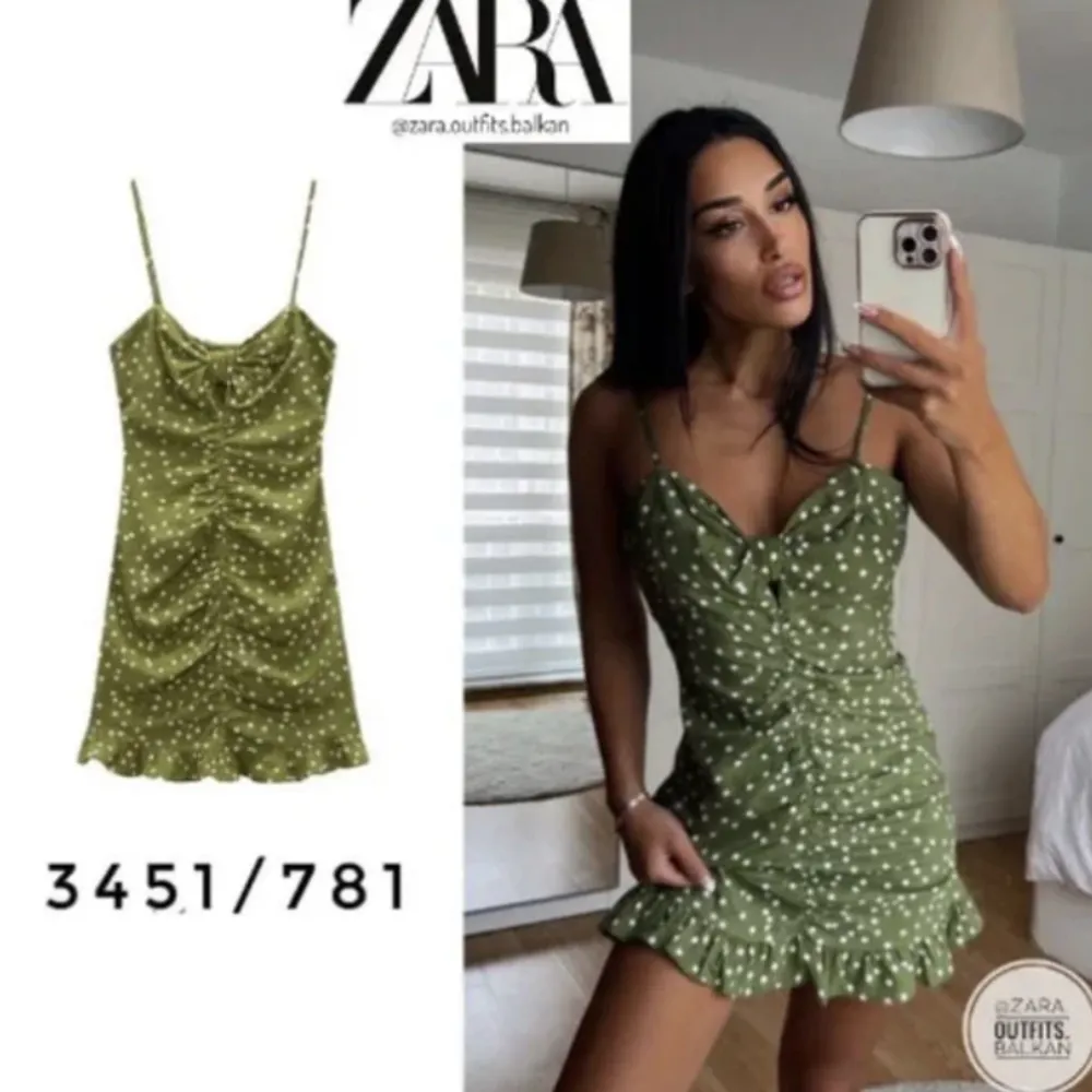 Säljer denna super fina klänningen från Zara på grund av att den sorgligt nog är för liten, den är aldrig använd så helt ny!. Klänningar.
