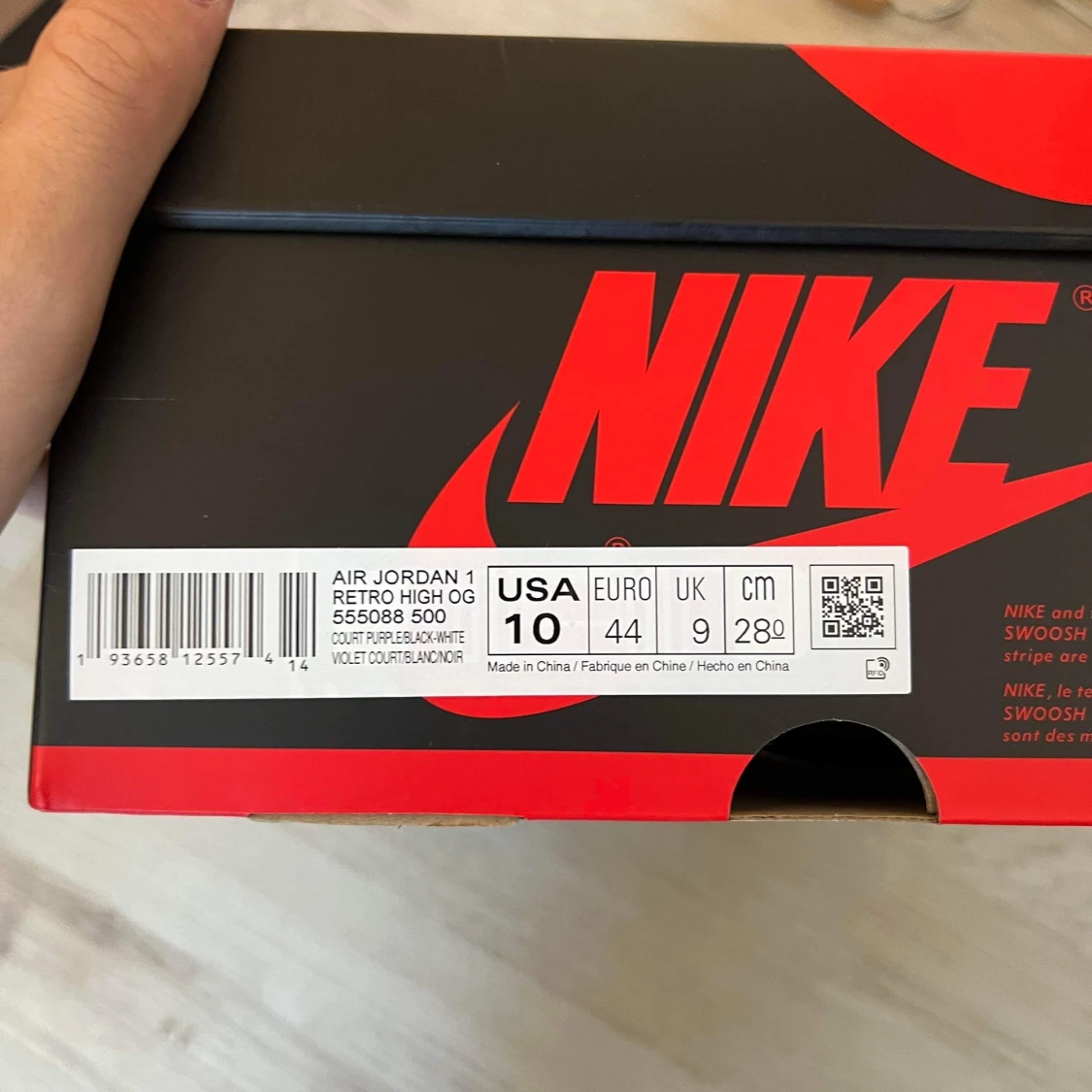 Jordan 1 high court purple  - 90