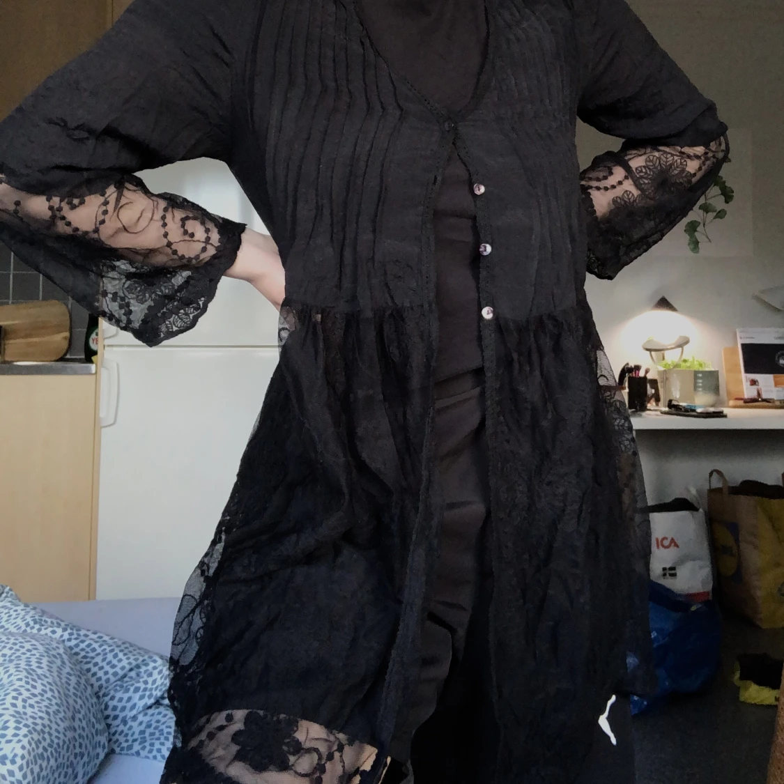 Svart beach coverup - 90