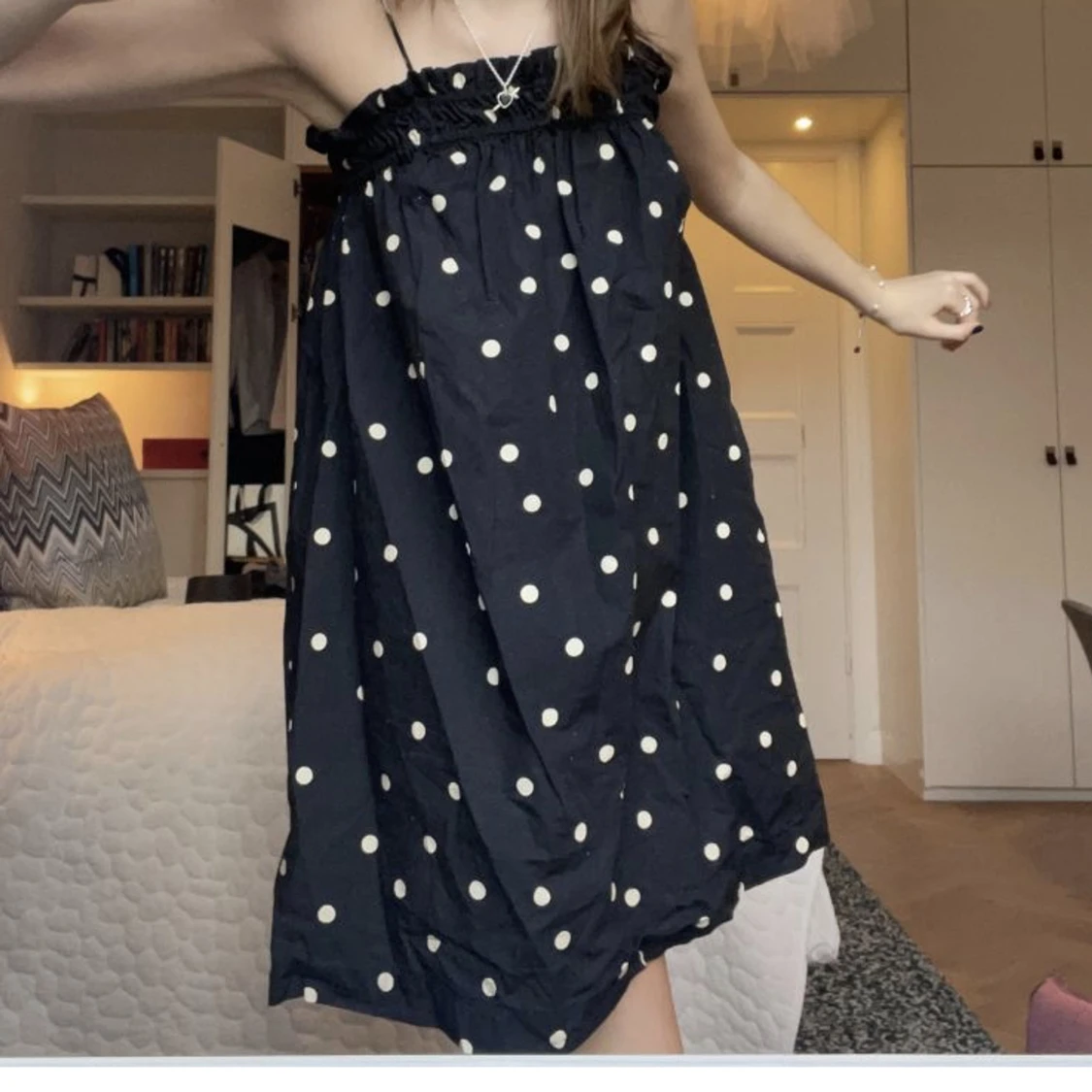 Sommarklänning prickig - 90