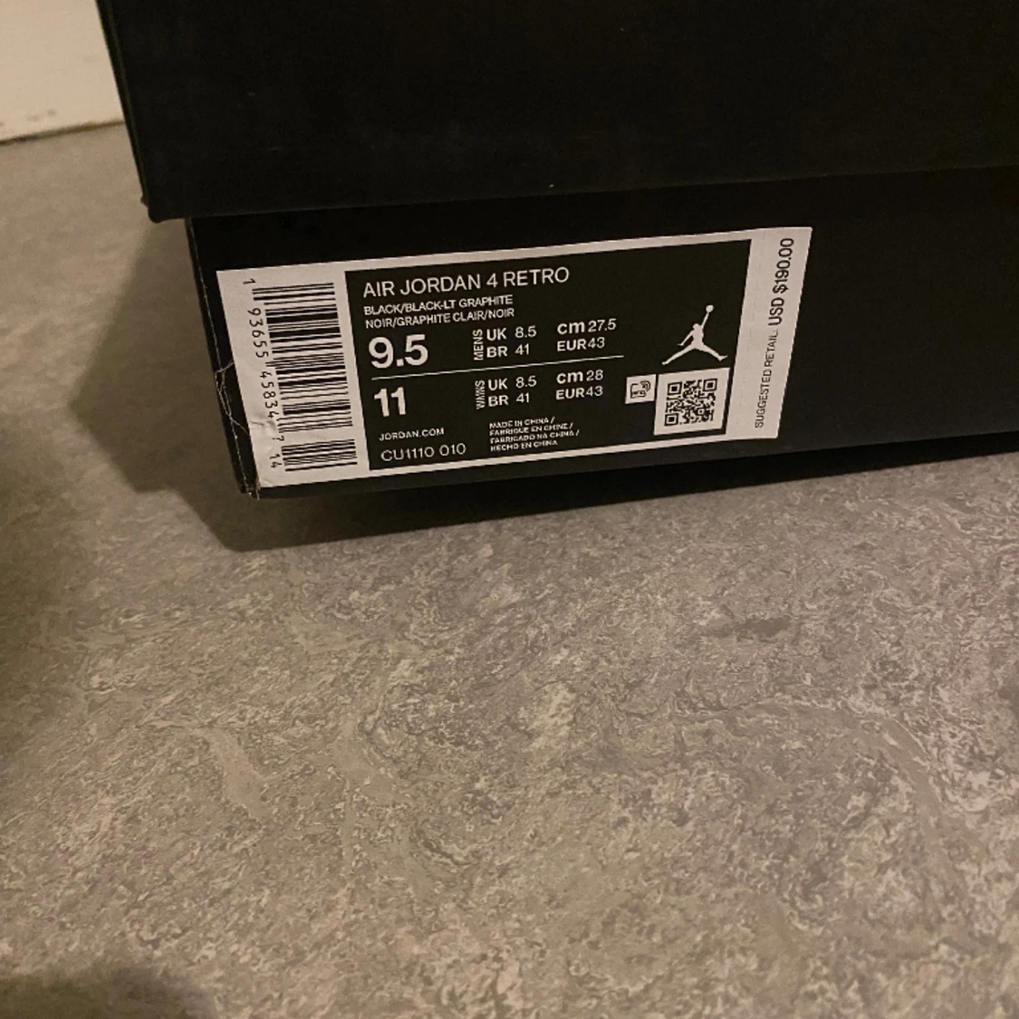 Jordan4 black cat - 90