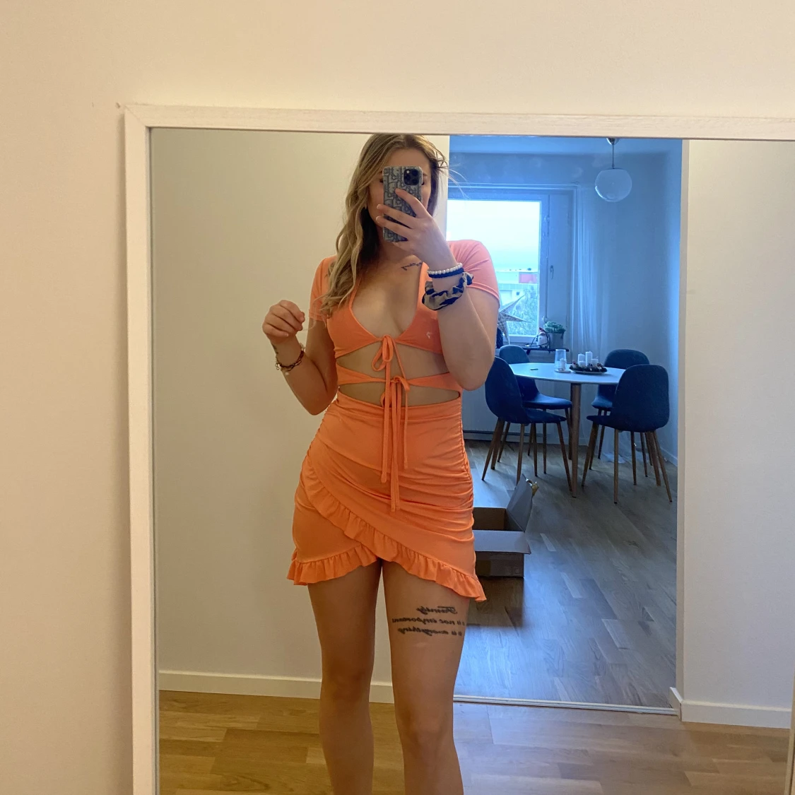 Sommarklänning korall