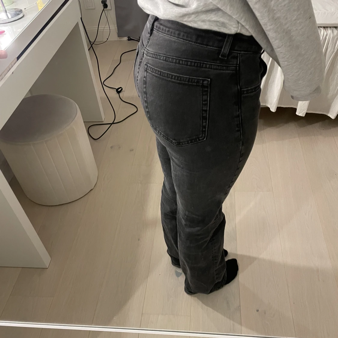 lågmidjade jeans - 90