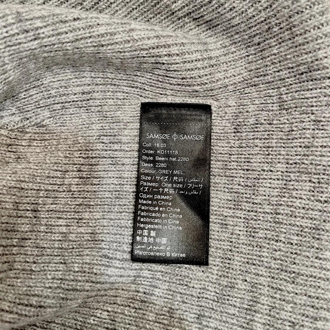 samsoe samsoe grå mössa - 91