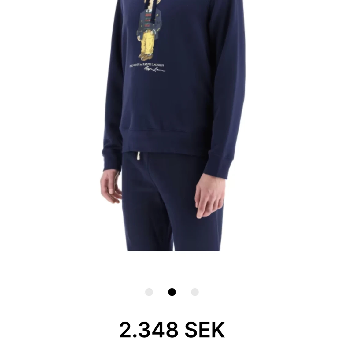 Mörkblå Polo Bear Huvtröja - 91