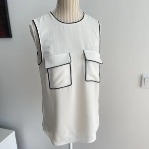 Kortärmad blus H&M st 36 - St 36 Blus vit