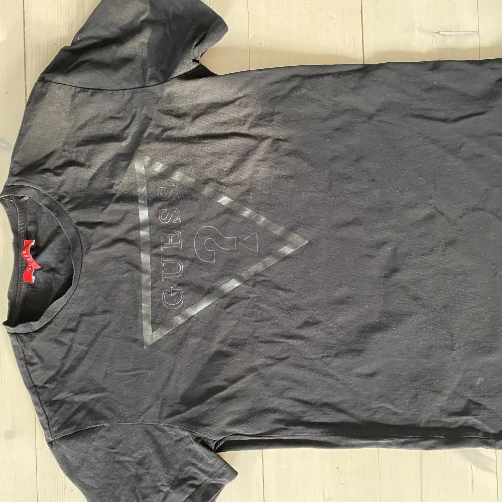 Svart t-shirt i bra skick (obs: tröjan på bilden är skrynklig men självklart tvättas och stryks plagget innan frakt) . T-shirts.