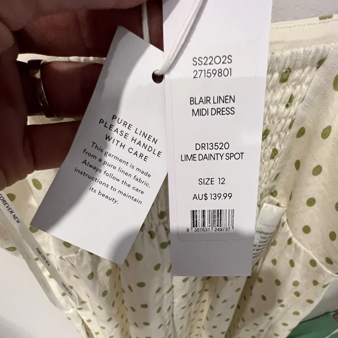 Linne klänning  - 91