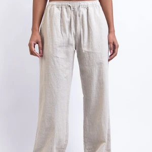 Linnebyxor  - Beige linnebyxor från Madlady i fint skick. Mid waist i storlek S, längd regular💞 nypris 599.