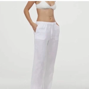 Linnebyxor H&M home - Linnebyxor från H&m home, använda men bra skick, storlek M
