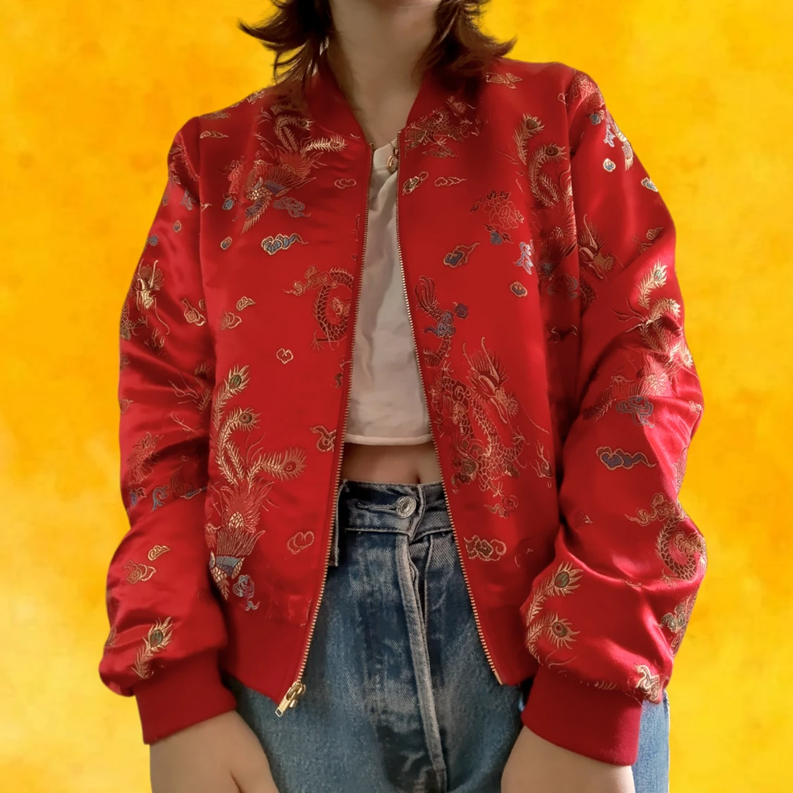 Cool röd jacka - 90