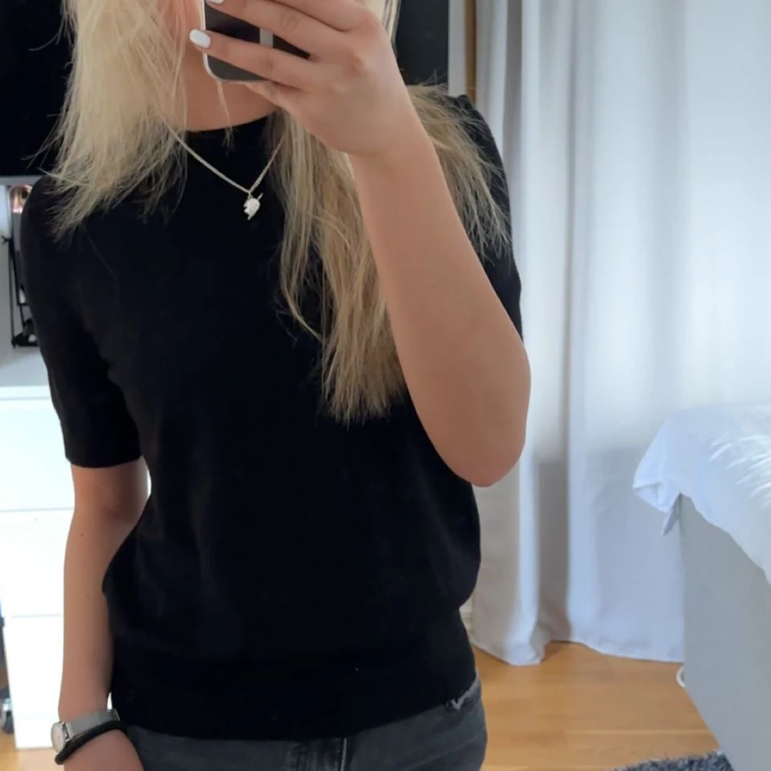 Stickad t-shirt från zara