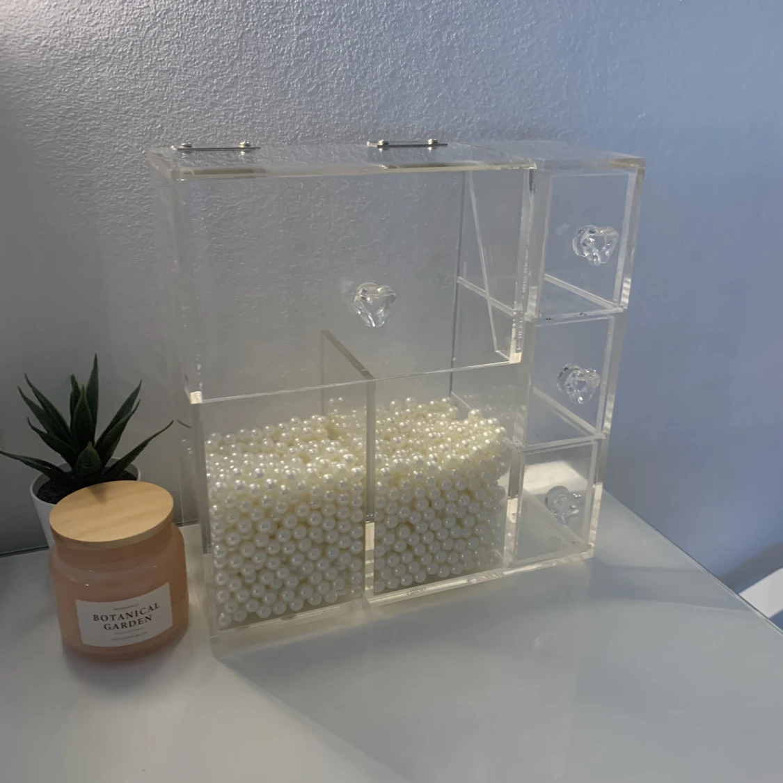 Organiserare för smink borstar🤍 pärlorna ingår - 91