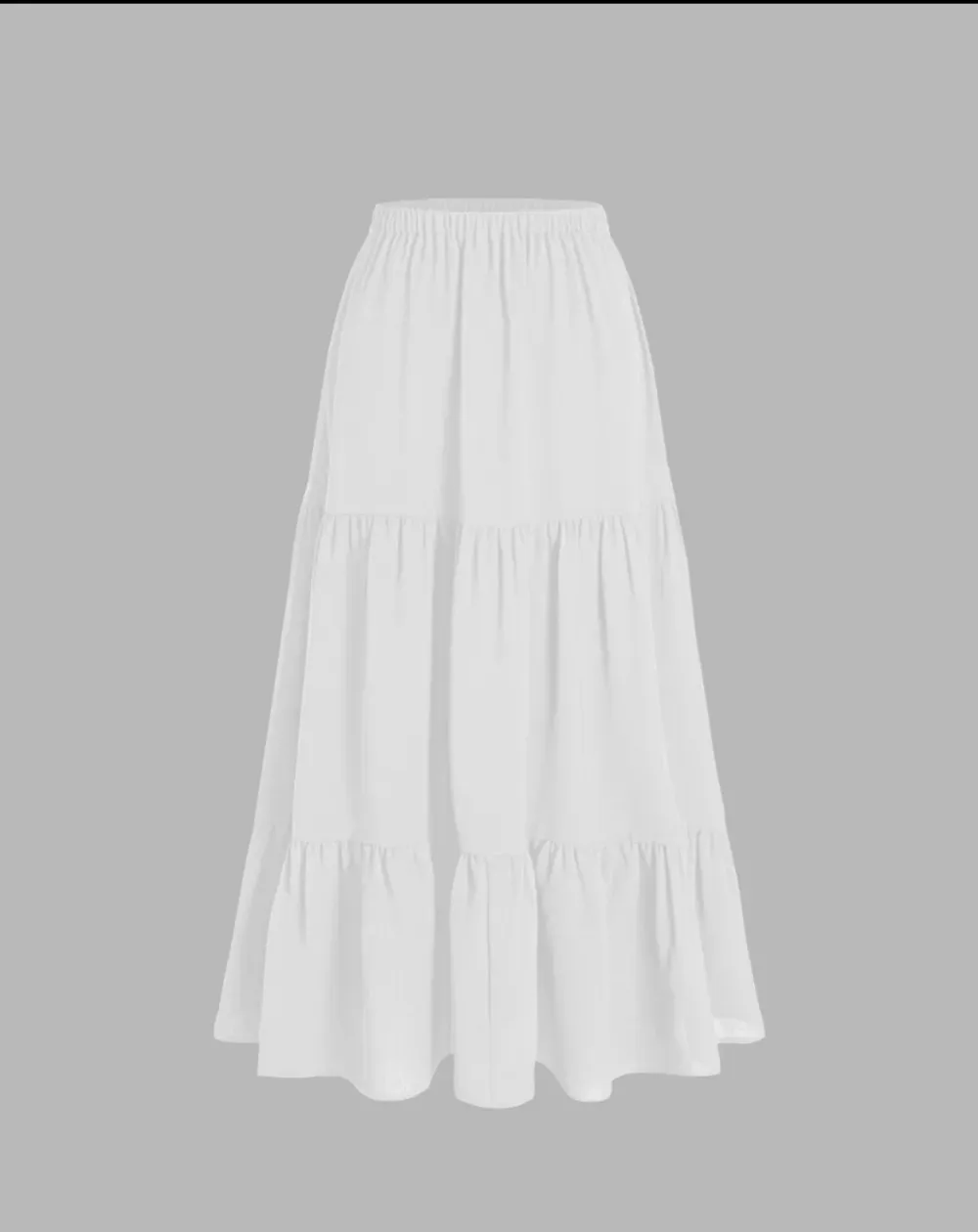 Super söt vit lång kjol. Perfekt till sommaren. Helt ny med lapp kvar. Köpt från cider. Inte genomskinlig🤩 Buda ändast om du är seriös med att köpa den!. Kjolar.