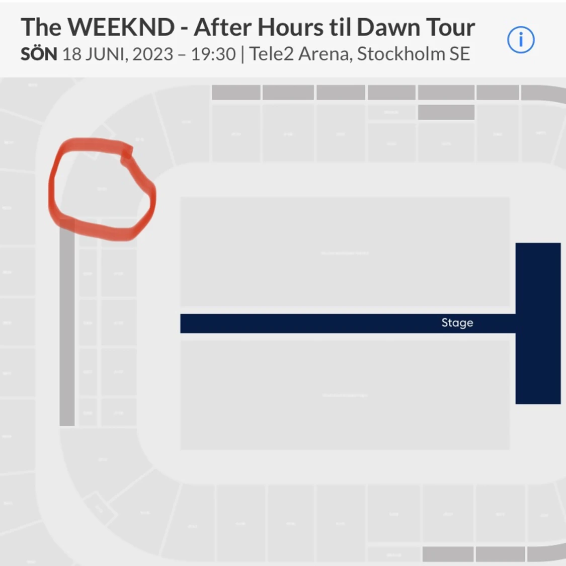 Säljer 2 The weeknd konsert biljetter 18:e juni sittplatser - 91