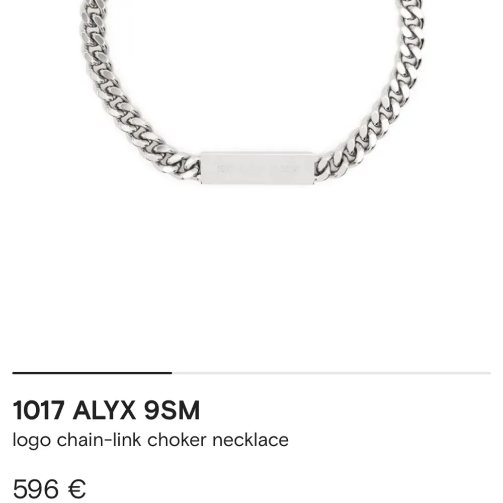 Helt nytt halsband, aldrig använt. Finns inte att köpa på alyx webbsida mer.. Accessoarer.