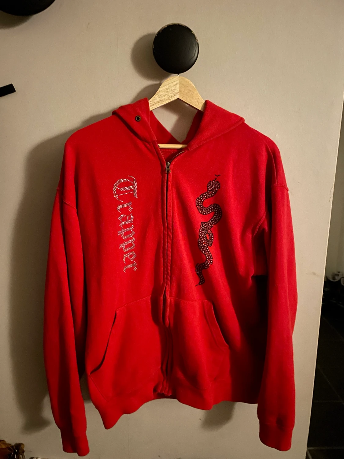 Rhinestone hoodie, Madebytrapper 