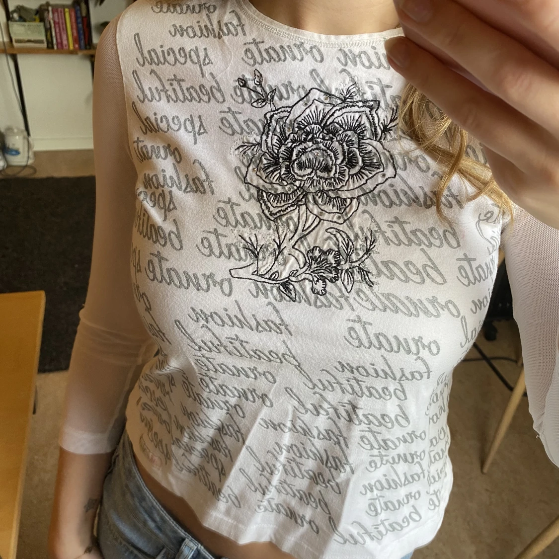 Unik mesh tröja - 90