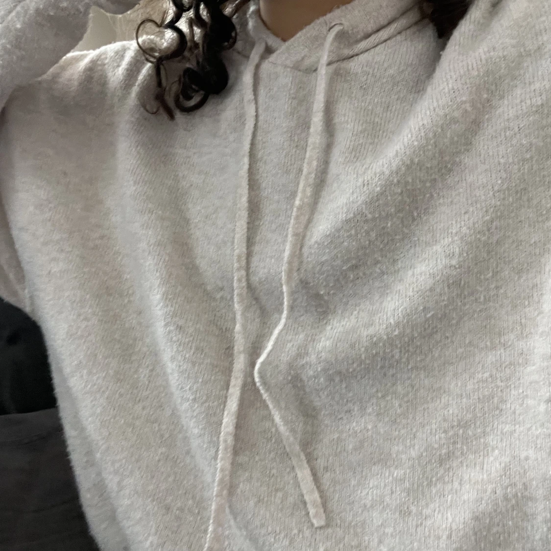 Stickad hoodie  - 91