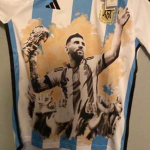 Säljer Messi Argentina Guld Limited Edition Tröja, aldrig använd endast testad, för stor. Kom dm vid frågor eller prisförslag🤞🏽