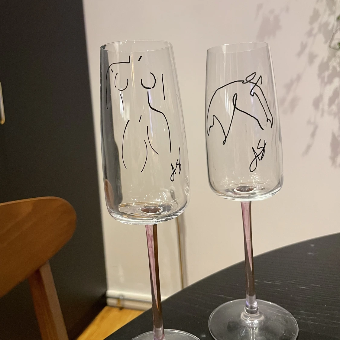 Handmålade glas! 