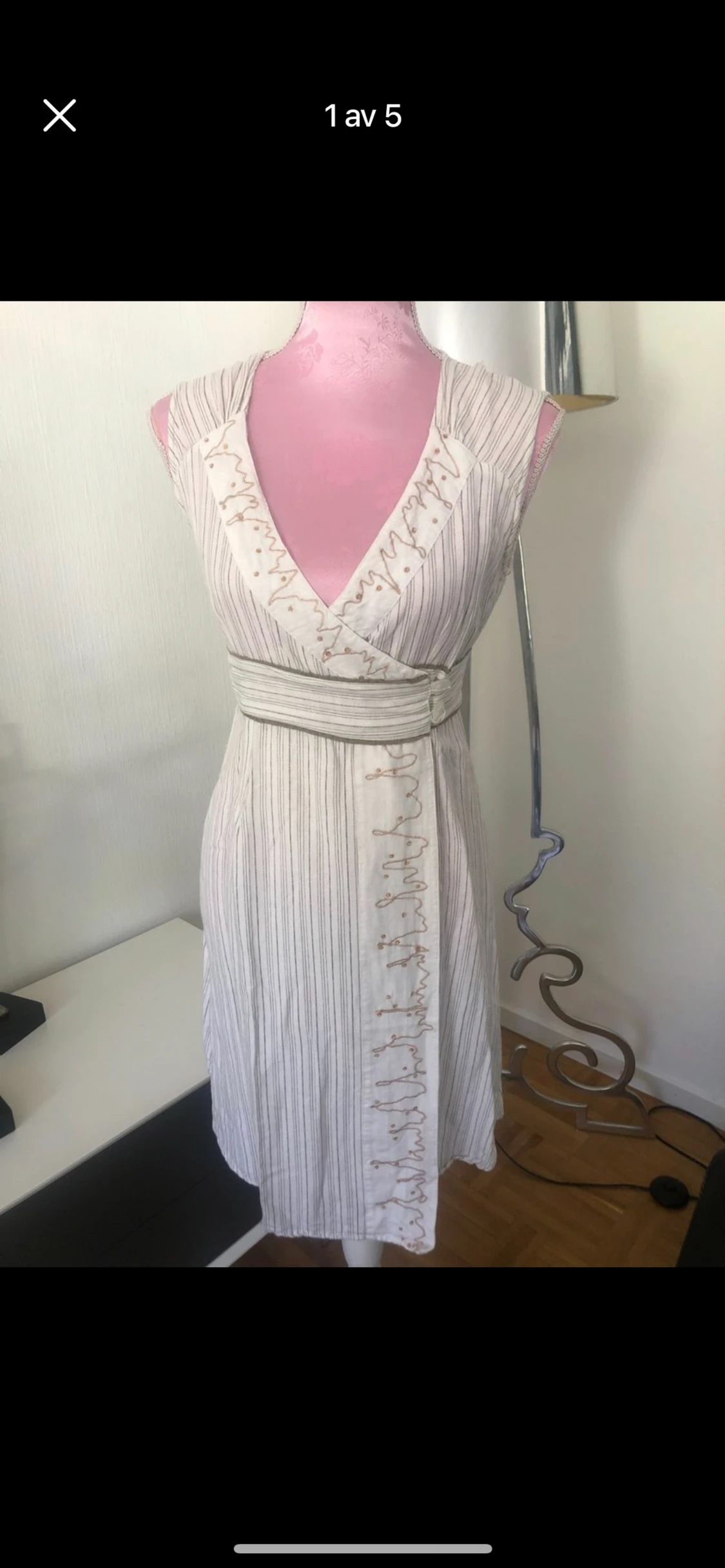 Klänning limen/ bomull 