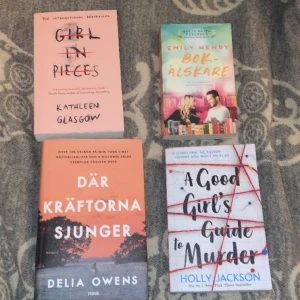 Booktok böcker! - 4 olika booktok böcker. Alla i bra skick och har några få märken från vikta hörn. Säljer för att jag inte gillar mord serier och girl in pieces triggar. Och den sista för att jag inte gillar storyn. Lägg till snap för o skriva om pris!🩷🩷