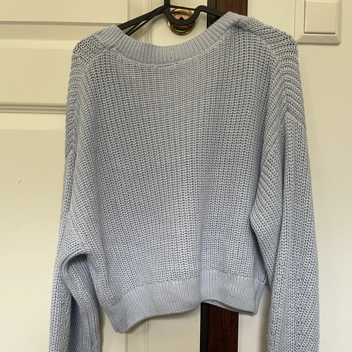 Ljusblå cardigan - 90