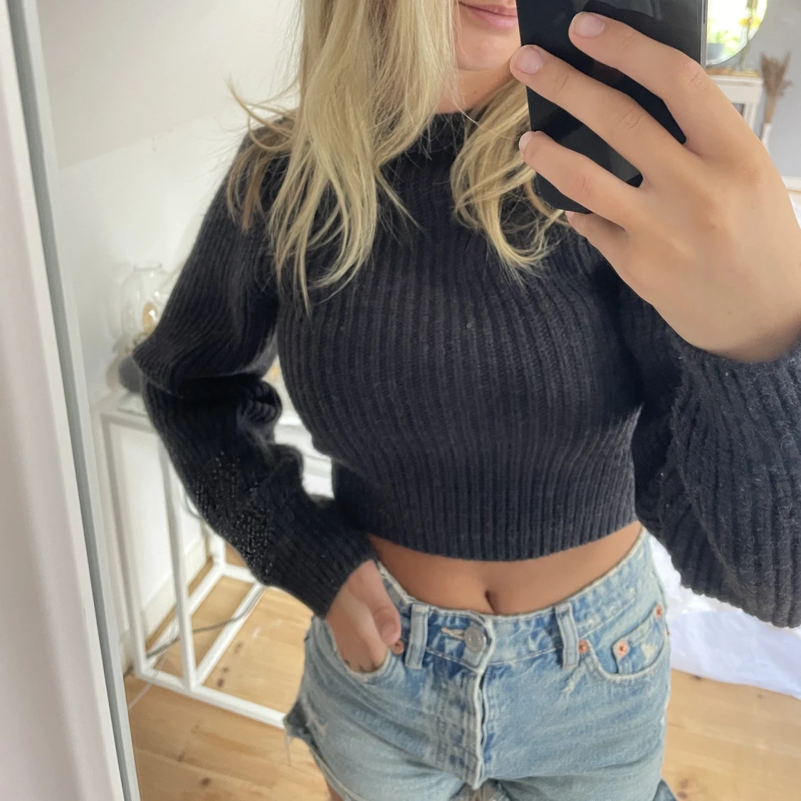 Zara stickadtopp - 1