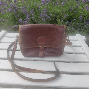 Vintage läderväska axelrem - Fint skick