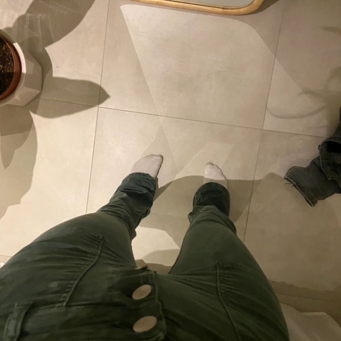 Gröna zara flare jeans - 90