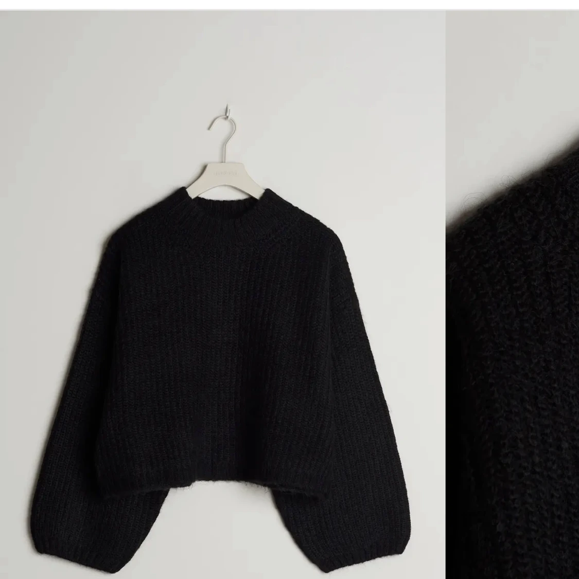 Svart Stickad tröja strl XS - 90