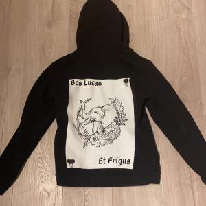 Tjock hoodie från the cool elephant som endast blivit använd två gånger!! Hoodien har stort tryck över hela ryggen och är i storlek xs. Sitter som en xs/s. Pris går att diskutera 