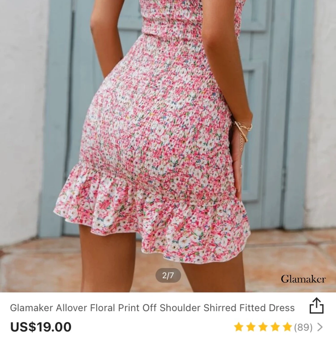 Rosa klänning  - 90