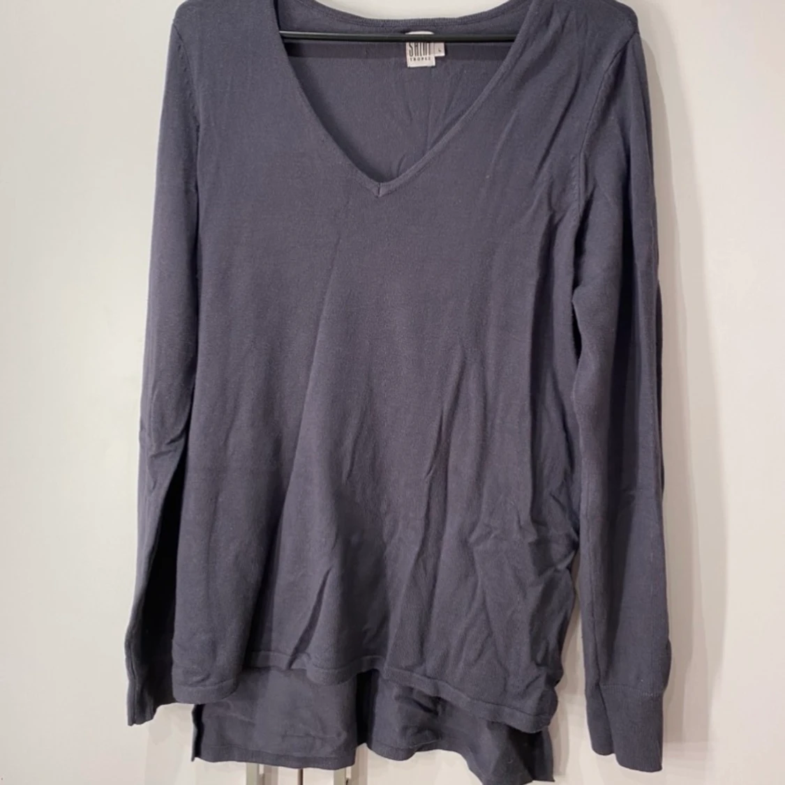 Blå långärmad tröja - 90