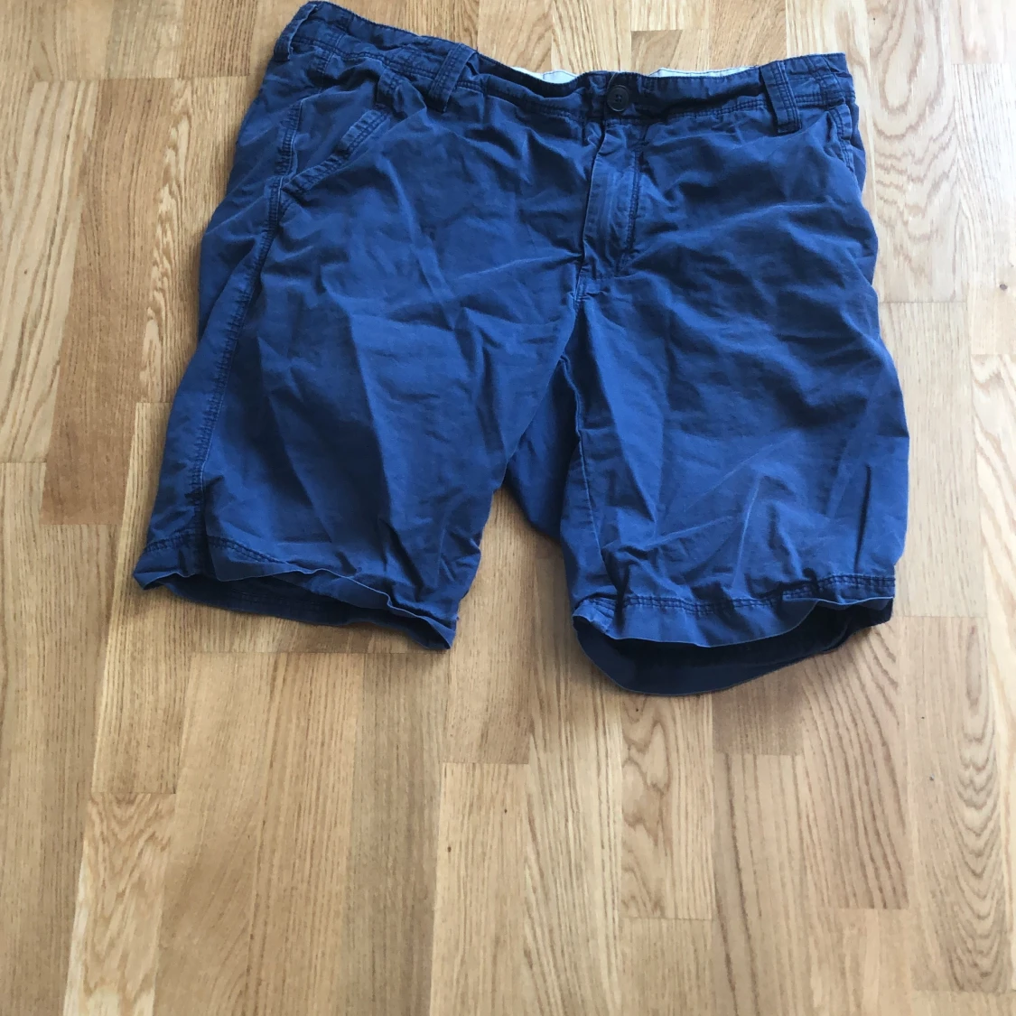 Blå shorts, 100% bomull 