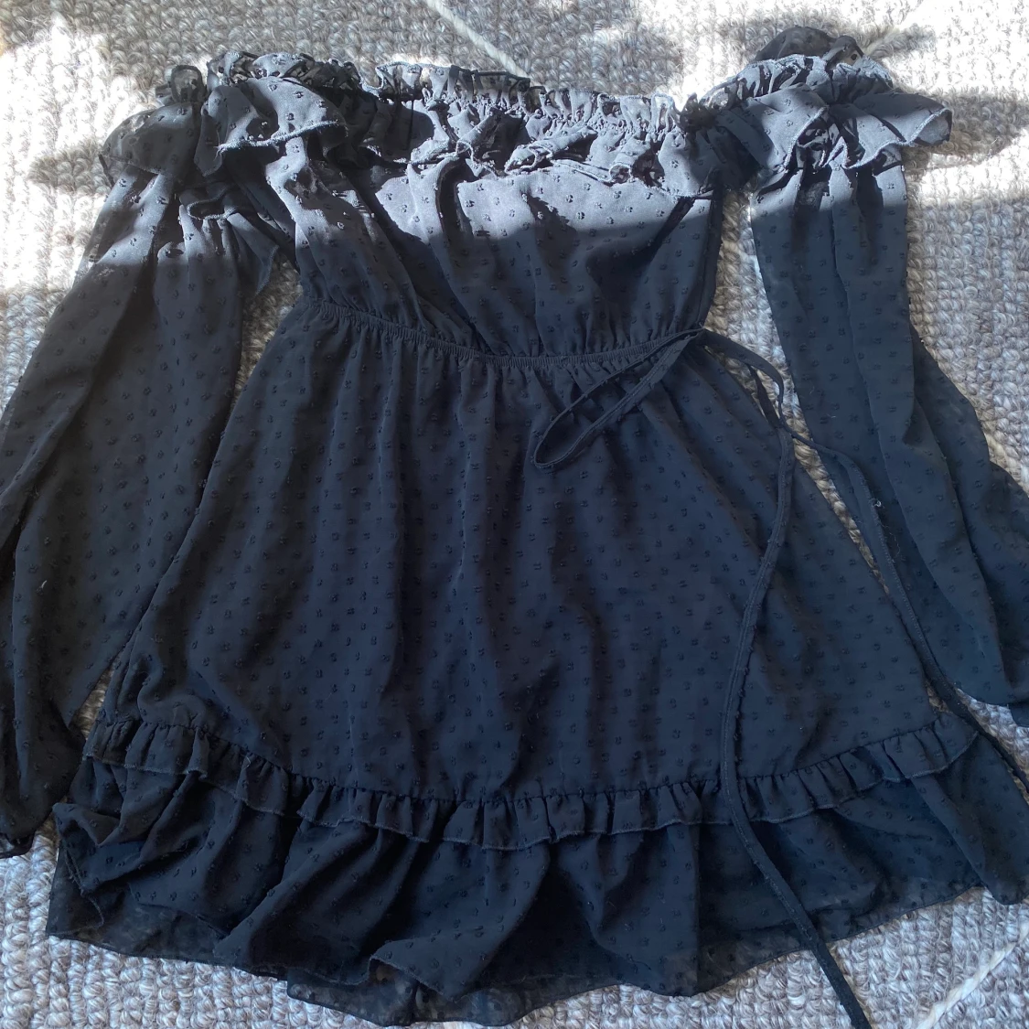 Shein svart klänning S (Passar som M) - 90