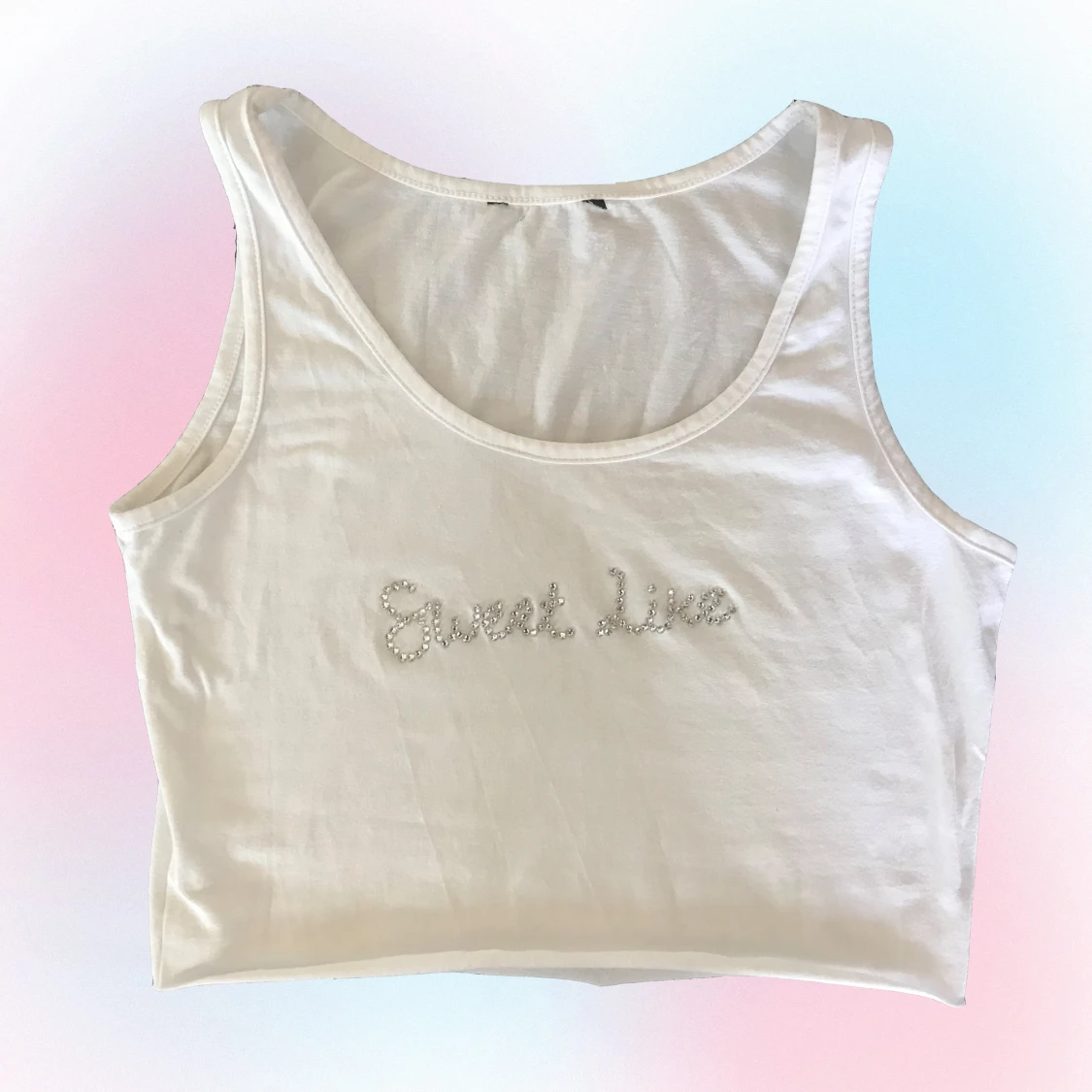 Topp med rhinestones - 90