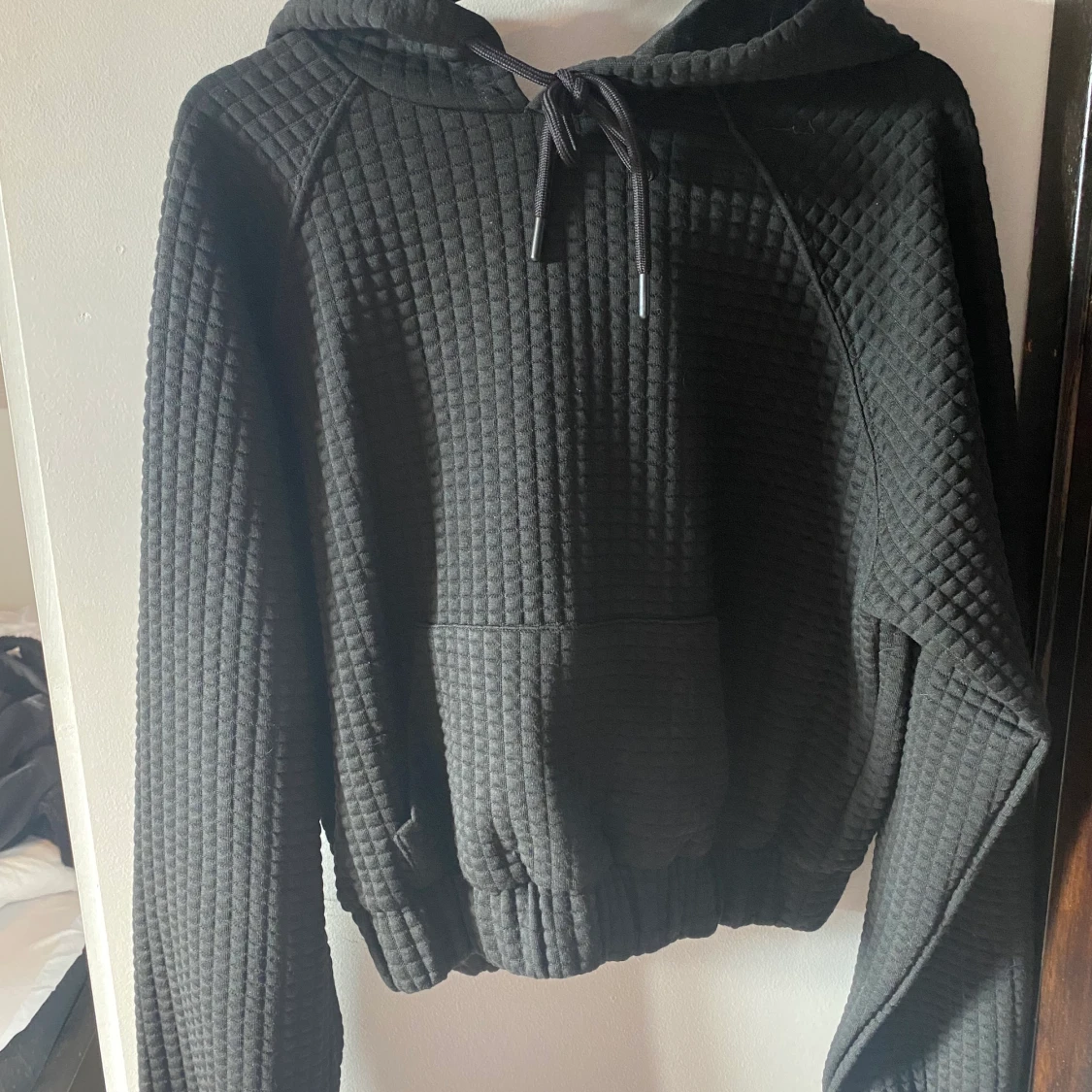 Croppad hoodie 