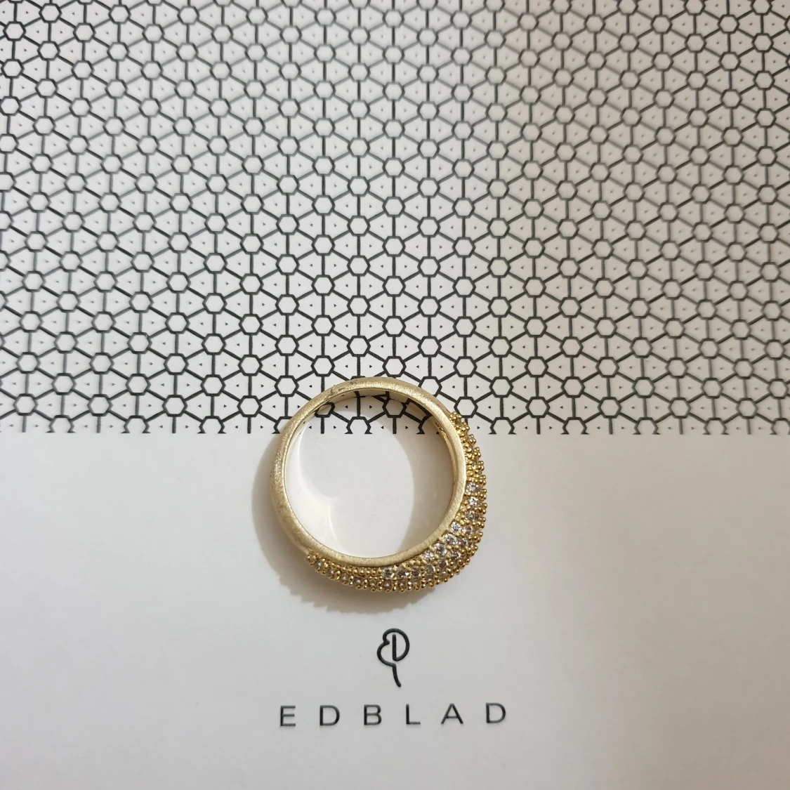 Edblad guldpläterad ring