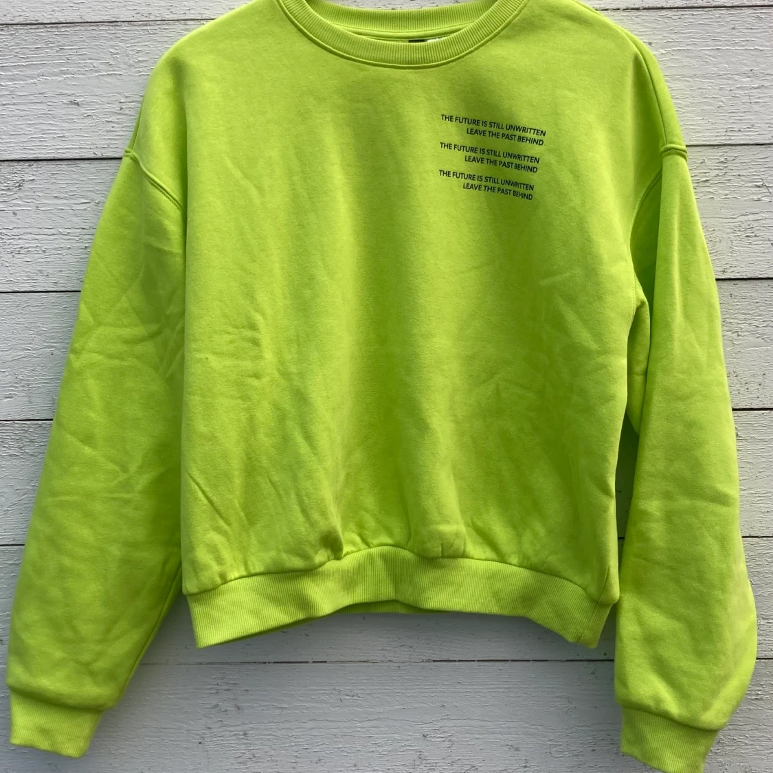 Neongrön sweatshirt 