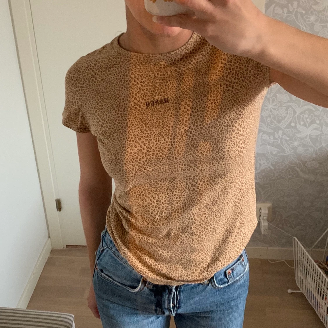 Leopardmönstrad babytee  - 91