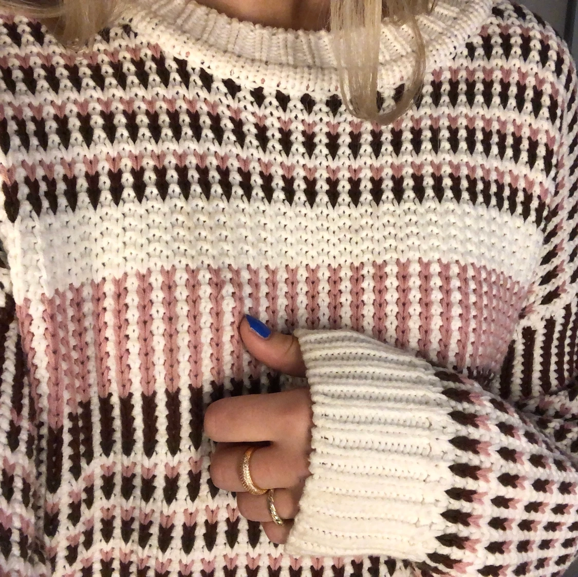 Stickad tröja ICHI - 90