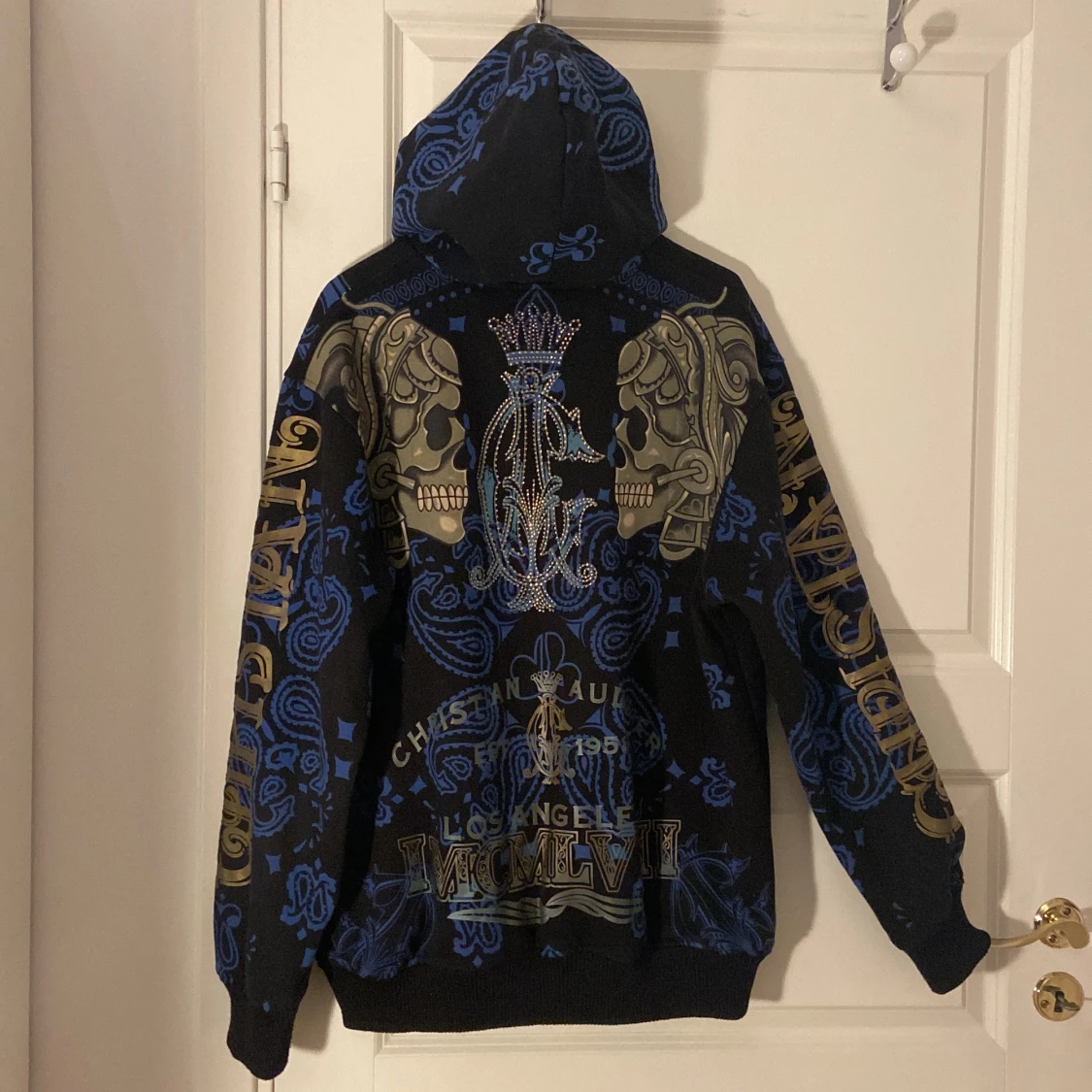 ÄKTA CHRISTIAN AUDIGIER BEDAZZLED HOODIE - 90