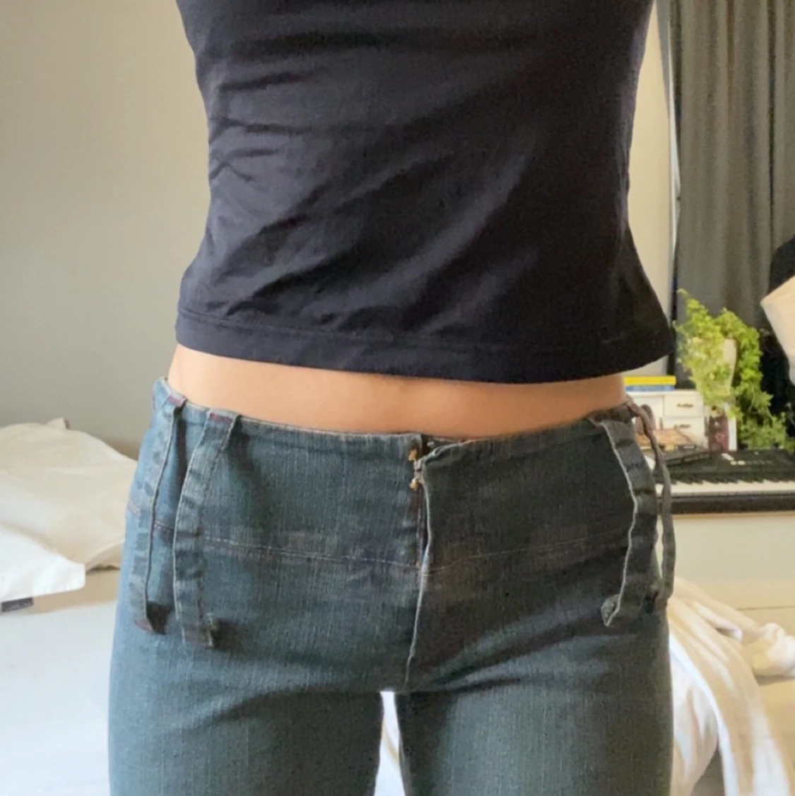 Lågmidjade jeans