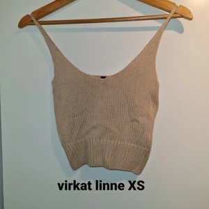 Virkat linne beige  - Fint o skönt material ny med prislapp kvar 