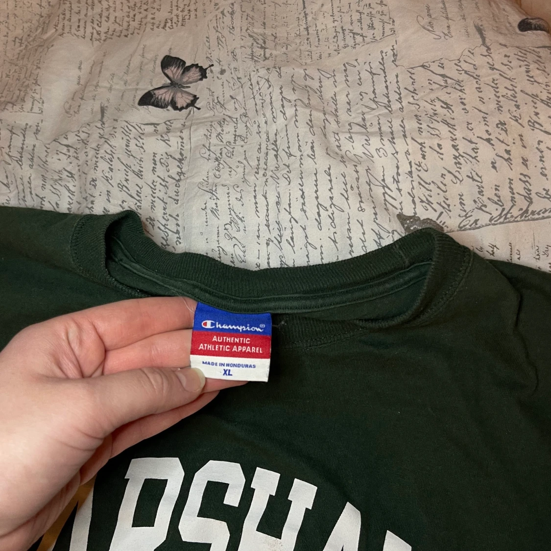 mörkgrön vintage tshirt - 91